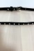 Fine ceinture noire avec accessoire strass | 1,13 $ | OKKO MODE