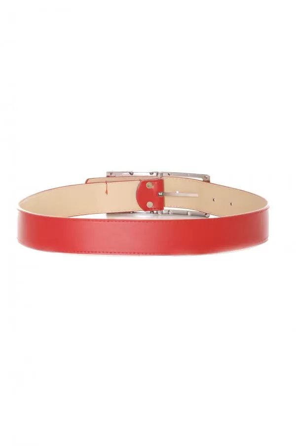 Ceinture rouge boucle avec strass - 9008 - 2