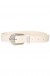 Ceinture blanche avec boucle argentée - D7364 | 1,13 $ | OKKO MODE