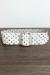 Ceinture en simili blanche cloutée avec boucle argentée | 1,13 $ | OKKO MODE