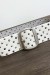 Ceinture en simili blanche cloutée avec boucle argentée | 1,13 $ | OKKO MODE