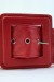 Ceinture rouge matelassée avec boucle carrée. | 1,04 € | OKKO MODE