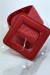 Ceinture rouge matelassée avec boucle carrée. | 1,04 € | OKKO MODE