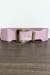 Ceinture large lila avec boucle argentée et élastique à la taille | 1,13 $ | OKKO MODE