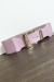 Ceinture large lila avec boucle argentée et élastique à la taille | 1,13 $ | OKKO MODE