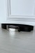 Ceinture noire fine à boucle rectangulaire strass | 1,13 $ | OKKO MODE