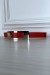 Ceinture rouge fine longue boucle rectangulaire | $1.13 | OKKO MODE