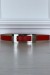 Ceinture rouge fine longue boucle rectangulaire | $1.13 | OKKO MODE