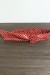 Ceinture en simili rouge à poids blanc | 1,04 € | OKKO MODE