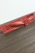 Ceinture en simili rouge à poids blanc | 1,04 € | OKKO MODE