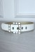 Ceinture blanche en simili à motif avec jolie boucle | 1,13 $ | OKKO MODE