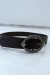 Ceinture marron à boucle ovale strass | 1,13 $ | OKKO MODE