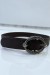 Ceinture marron à boucle ovale strass | 1,13 $ | OKKO MODE