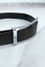 Ceinture verte avec boucle rectangle strass argenté | 1,13 $ | OKKO MODE