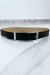 Ceinture verte avec boucle rectangle strass argenté | 1,13 $ | OKKO MODE