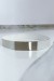 Ceinture blanche boucle argentée | $1.13 | OKKO MODE