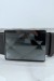 Ceinture grise large à boucle en verre rectangle | 1,13 $ | OKKO MODE
