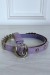 Ceinture parme avec boucle argentée | $1.13 | OKKO MODE