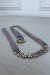 Ceinture parme avec boucle argentée | $1.13 | OKKO MODE