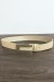 Ceinture beige en simili avec boucle rectangulaire | 1,13 $ | OKKO MODE