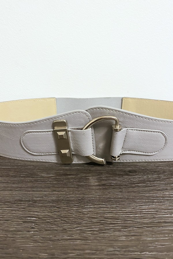 Ceinture grise avec forme ovale - 2