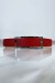 Ceinture rouge boucle argenté | 1,13 $ | OKKO MODE