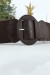 Ceinture marron boucle oval taille élastique | 1,13 $ | OKKO MODE