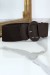 Ceinture marron boucle oval taille élastique | 1,13 $ | OKKO MODE