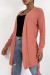 Chaleco fluido coral de punto con lazo en la cintura | 19,34 $ | OKKO MODE