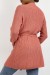 Chaleco fluido coral de punto con lazo en la cintura | 19,34 $ | OKKO MODE