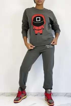 Ensemble pull col roulé over size et palazzo noir | 21,85 $ | OKKO MODE