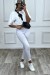 White Long Soft and Thick Fabric Leggings | $1.14 | OKKO MODE