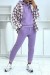 Ensemble violet jogging chaud et confortable + chemise oversize tendance | 30,04 $ | OKKO MODE