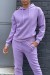 Ensemble violet jogging chaud et confortable + chemise oversize tendance | 30,04 $ | OKKO MODE