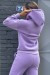 Ensemble violet jogging chaud et confortable + chemise oversize tendance | 30,04 $ | OKKO MODE