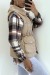 Doudoune sans manche taupe à col mouton. Manteau autome/hiver | 12,60 € | OKKO MODE