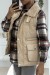 Doudoune sans manche taupe à col mouton. Manteau autome/hiver | 12,60 € | OKKO MODE