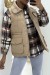 Doudoune sans manche taupe à col mouton. Manteau autome/hiver | 12,60 € | OKKO MODE