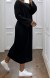 Elegant Black Midi Dress for Women | €18.27 | OKKO MODE