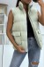 Doudoune sans manche vert deau bien bombé | 13,65 $ | OKKO MODE