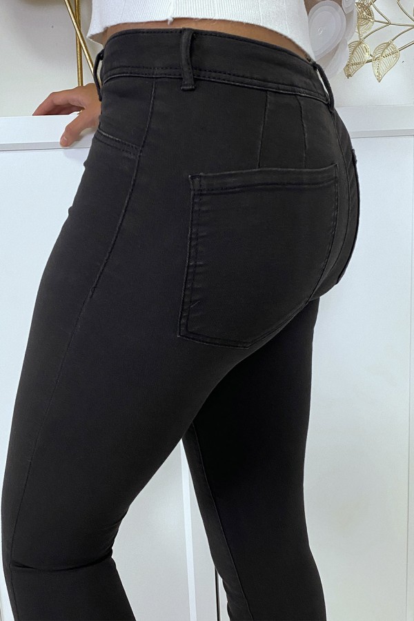 Jean slim noir taille basse - 5