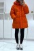Doudoune orange bombée à capuche | 44,38 $ | OKKO MODE