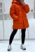 Doudoune orange bombée à capuche | 44,38 $ | OKKO MODE