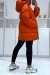 Doudoune orange bombée à capuche | 44,38 $ | OKKO MODE