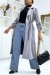 Abrigo largo de gamuza gris | 25,52 $ | OKKO MODE