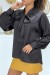 Blouse satinée noir femme | 13,65 $ | OKKO MODE