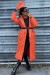 Longue doudoune matelassé en orange | 30,04 $ | OKKO MODE
