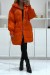 Doudoune orange style parachute avec gros coll et attache cordon | 55,75 $ | OKKO MODE