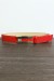 Ceinture rouge avec boucle rectangulaire et strass | 1,13 $ | OKKO MODE
