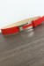 Ceinture rouge avec boucle rectangulaire et strass | 1,13 $ | OKKO MODE